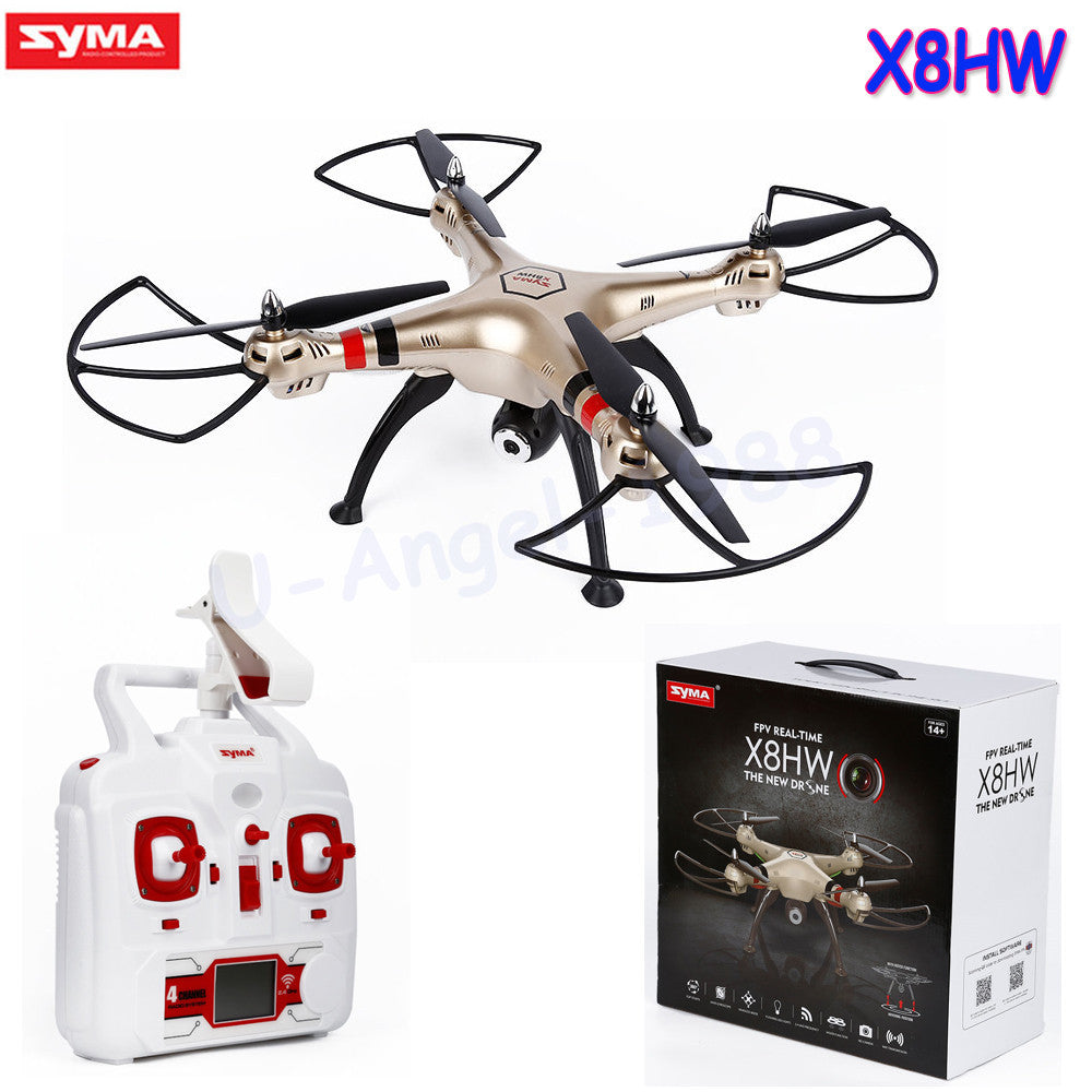 1pcs Syma X8HW WIFI FPV Real-time RC Helicopter Headless Drone With 1MP HD Camera 2.4Ghz 6 Axis Gyro Remote Control Quadcopter