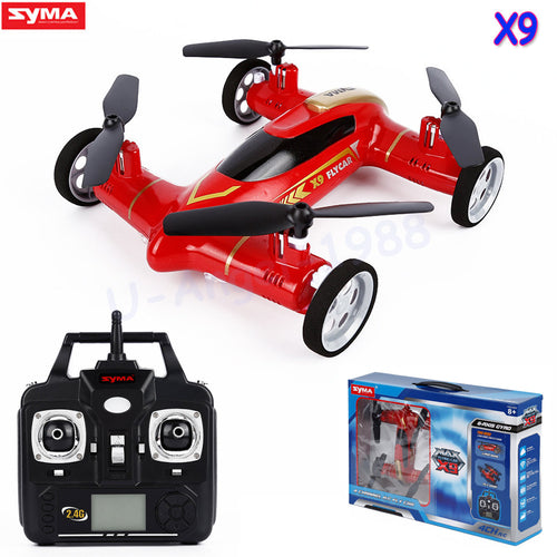 Syma X9 Fly Car 2.4G 4CH Remote Control RC Quadcopter Helicopter Drone Land / Sky 2 Function in 1 UFO VS x5c x5sw